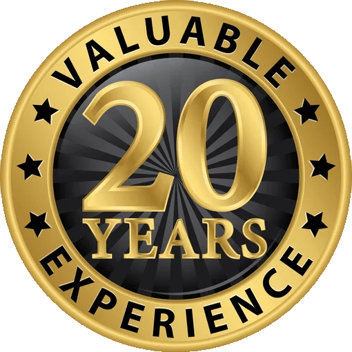 20 Years Experience Badge